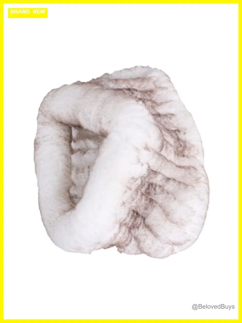 Rex Rabbit Fur Knitted Headband - Ear Warmer Neck Warmer Snood Scarf